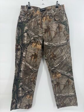 Realtree Men's Camo Cargo Pants - Brown Green Tan